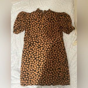 Who What Wear Casual Dress Shift High Neck Floral Print